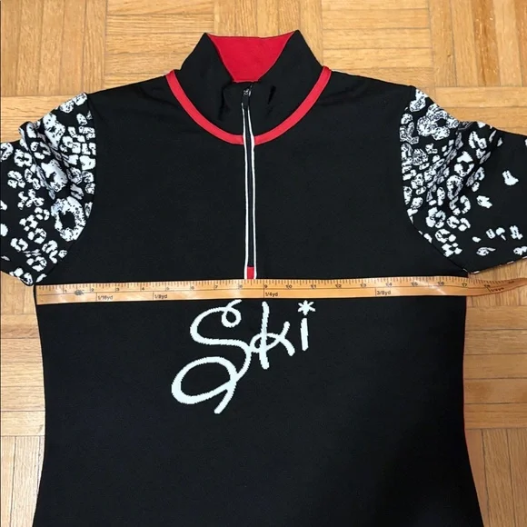 Newland Ski Black and White Long Sleeve Top NWOT - Picture 2 of 14